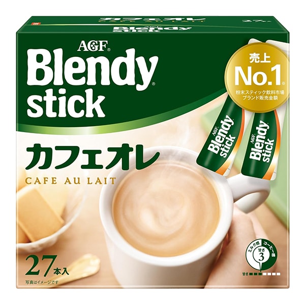 Кофе растворимый с молоком и сахаром микс 3 в 1 Blendy stick AGF, 8,8 г x 30 п