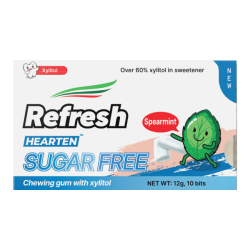Жевательная резинка с ксилитом без сахара со вкусом мяты Refresh, 12 г