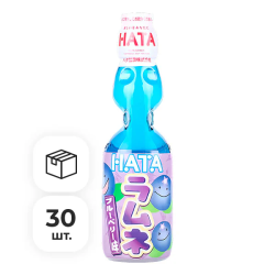 Напиток газированный Ramune со вкусом черники Hata Kosen, 200 мл х 30 шт