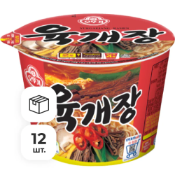 Лапша быстрого приготовления Юкгеджан Рамён Ottogi, чашка 110 г х 12 шт