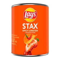 Чипсы Stax со вкусом острого лобстера Lay's, банка 42 г