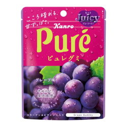 Жевательный мармелад Pure со вкусом красного винограда Kanro, 56 г