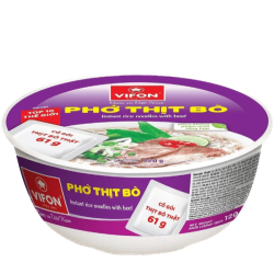 Рисовая лапша-суп быстрого приготовления Pho Thit Bo со вкусом говядины Vifon, чашка 120 г