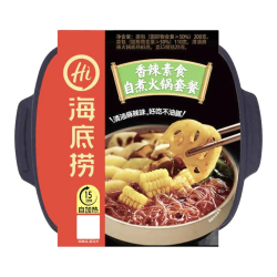 Лапша саморазогревающаяся с пряным вкусом вегетарианская Haidilao, чашка 400 г