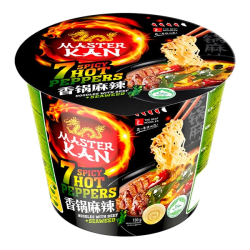 Лапша быстрого приготовления со вкусом 7 перцев, морской капусты и говядины Master Kan, чашка 130 г