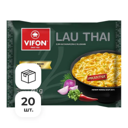 Лапша быстрого приготовления Лау Тай Премиум Vifon, пачка 80 г х 20 шт