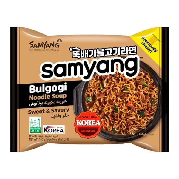 Лапша быстрого приготовления Пулькоги Рамен со вкусом говядины Samyang, пачка 140 г