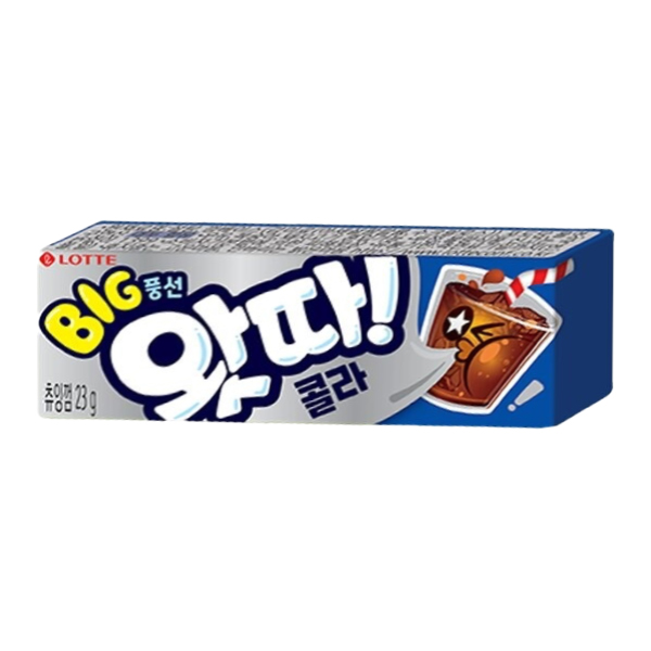 Жевательная резинка Whatta Big Bubble со вкусом кока-колы Lotte, 23 г