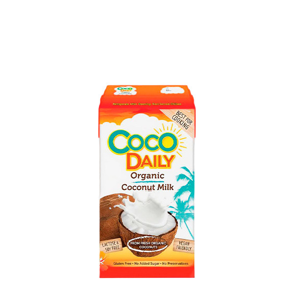 Органическое кокосовое молоко жирность 17-19% CocoDaily 61%, 200 мл
