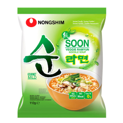 Лапша быстрого приготовления Soon Veggie овощная Nongshim, пачка 112 г Лапша быстрого приготовления Soon Veggie овощная Nongshim, пачка 112 г
