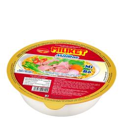 Лапша быстрого приготовления со вкусом говядины Miliket, чашка 75 г