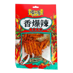 Пшеничные палочки со вкусом перца чили Zuibaxiang, пачка 70 г