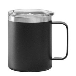 Кружка с крышкой черная Japan Premium
