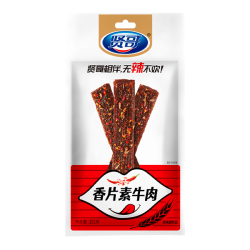 Снек пшенично-соевый острые полоски со вкусом говядины Xiange, пачка 101 г