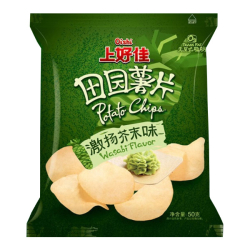 Чипсы со вкусом васаби Oishi, 50 г