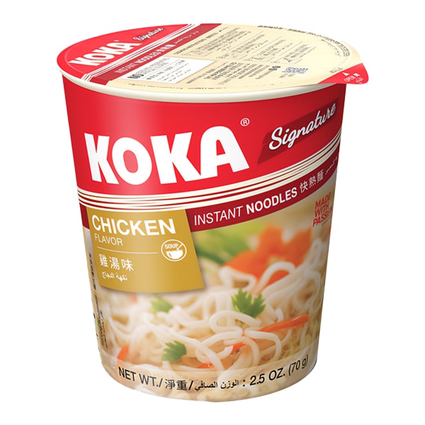 Лапша быстрого приготовления со вкусом курицы Сигнече Koka, стакан 70 г