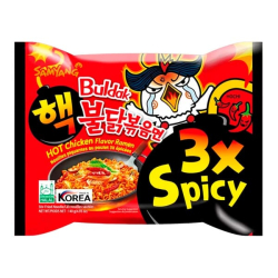 Лапша быстрого приготовления Hot Chicken 3X Spicy со вкусом курицы Samyang, пачка 140 г Лапша быстрого приготовления Hot Chicken 3X Spicy со вкусом курицы Samyang, пачка 140 г