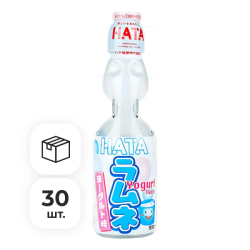 Напиток газированный Ramune со вкусом йогурта Hata Kosen, 200 мл х 30 шт