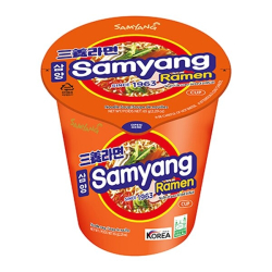 Лапша быстрого приготовления Рамен со вкусом говядины и ветчины Samyang, стакан 65 г