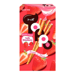 Бисквитные палочки Toppo с клубничной начинкой Lotte, 40 г