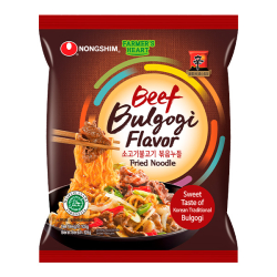 Лапша быстрого приготовления Пулькоги со вкусом говядины Nongshim, пачка 105 г