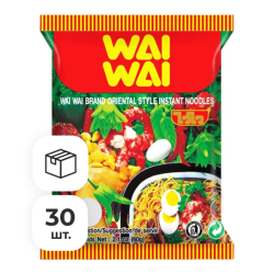 Лапша быстрого приготовления в восточном стиле Wai Wai, пачка 60 г х 30 шт