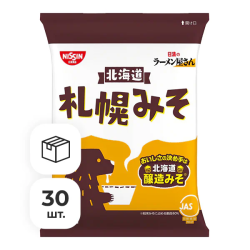 Суп-лапша рамен умами Саппоро мисо со вкусом имбиря Nissin, пачка 88 г х 30 шт