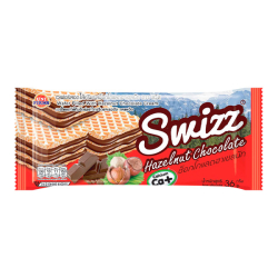 Вафли с шоколадным кремом Swizz со вкусом лесного ореха Uni Firms, 32 г