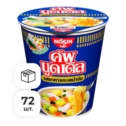Лапша быстрого приготовления со вкусом кремового супа с морепродуктами Nissin, стакан 74 г х 72 шт