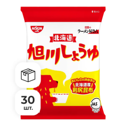 Суп-лапша рамен с соевым соусом Асахикава Nissin, пачка 88 г х 30 шт