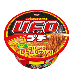 Лапша быстрого приготовления НЛО мини якисоба с густым соусом Ноко Nissin, чашка 63 г