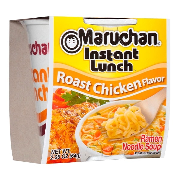 Лапша быстрого приготовления Instant Lunch со вкусом жаренной курицы Maruchan, стакан 64 г