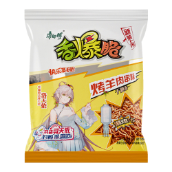 Лапша быстрого приготовления хрустящая со вкусом шашлыка из баранины Kang Shi Fu, пачка 33 г