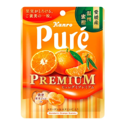 Жевательный мармелад Pure Premium со вкусом мандарина Kanro, 54 г