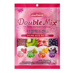 Карамель фруктовая со сливками со вкусом вишни, черники, персика, киви Melland, 100 г