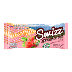 Вафли с кремом Swizz со вкусом клубники Uni Firms, 32 г