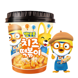Рисовые клёцки ттокпокки со вкусом сыра Пороро Grunamu, стакан 110 г