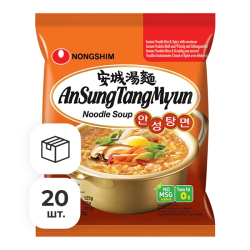 Лапша быстрого приготовления Ансонг Танмён Nongshim, пачка 125 г х 20 шт