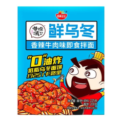 Лапша быстрого приготовления удон с соусом из острой говядины Yingyangweishi, пачка 225 г