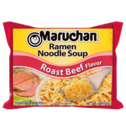 Лапша быстрого приготовления Ramen со вкусом жареной говядины Maruchan, пачка 85 г