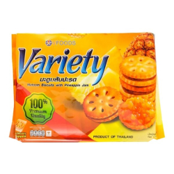 Печенье Variety с ананасовым джемом Vfoods, 260 г