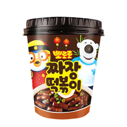 Рисовые клёцки ттокпокки со вкусом чачжан Пороро Grunamu, стакан 110 г Рисовые клёцки ттокпокки со вкусом чачжан Пороро Grunamu, стакан 110 г