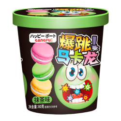 Печенье-сэндвич макарон с вкусом чая матча и взрывной карамелью Gang-Fu, 80 г