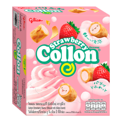 Печенье Monde Collon с клубничным кремом Glico, 41 г