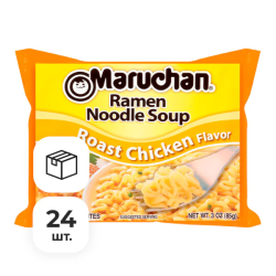 Лапша быстрого приготовления Ramen со вкусом жареной курицы Maruchan, пачка 85 г х 24 шт
