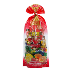 Карамель ассорти клубника, лимон, апельсин, виноград, вишня, ананас, кола, капучино Melland, 500 г