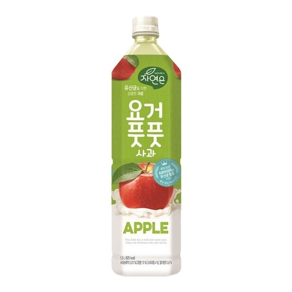 Йогуртовый напиток Nature's со вкусом яблока Woongjin, 1,5 л