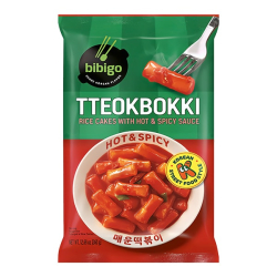 Рисовые клёцки ттокпокки с острым соусом CJ Bibigo, пачка 360 г