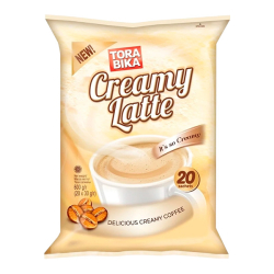 Кофе растворимый сливочный Латте Torabika, 30 г х 20 п