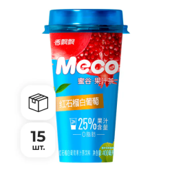 Фруктовый чай со вкусом граната и белого винограда Meco, 400 мл х 15 шт